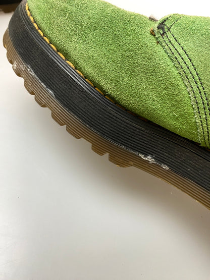 【現状渡し品】【メンズ】 DR.MARTENS ドクターマーチン スエード 3ホールシューズ 靴 164-260909-yn-10-min サイズ：10 カラー：グリーン系 万代Net店