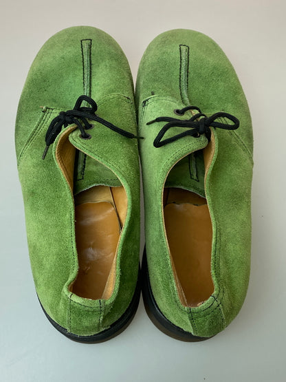 【現状渡し品】【メンズ】 DR.MARTENS ドクターマーチン スエード 3ホールシューズ 靴 164-260909-yn-10-min サイズ：10 カラー：グリーン系 万代Net店