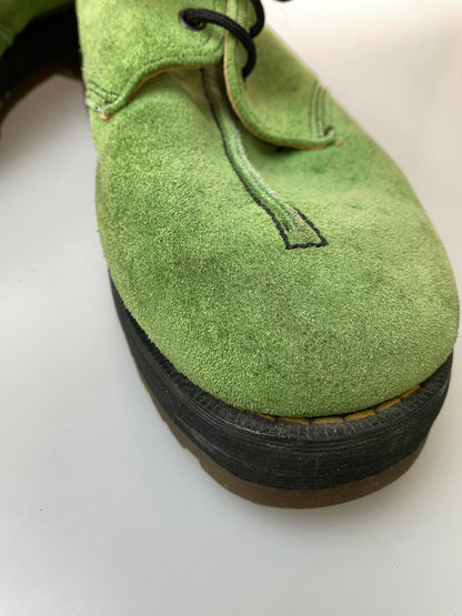 【現状渡し品】【メンズ】 DR.MARTENS ドクターマーチン スエード 3ホールシューズ 靴 164-260909-yn-10-min サイズ：10 カラー：グリーン系 万代Net店