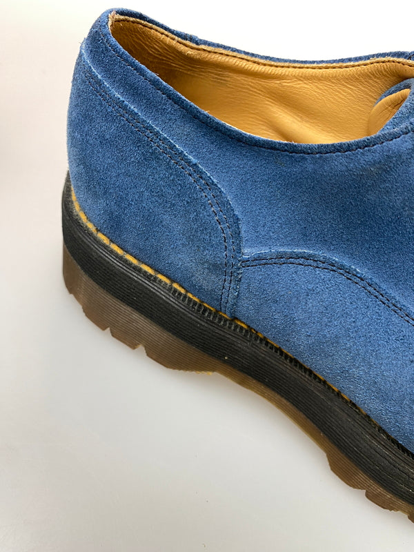 【中古品】【メンズ】 DR.MARTENS ドクターマーチン SUEDE PLATFORM SOLE スエード プラットフォーム ソール シューズ 靴 164-260909-yn-11-min サイズ：9 カラー：ブルー系 万代Net店