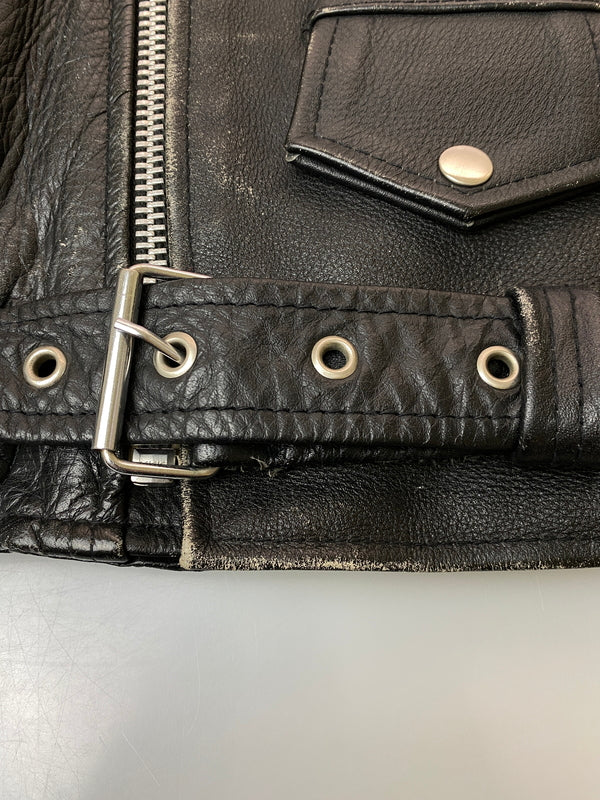【中古品】【メンズ】 HORN WORKS ホーンワークス DOUBLE RIDERS JACKET ダブルライダースジャケット アウター 145-260909-yn-31-min サイズ：M カラー：ブラック 万代Net店