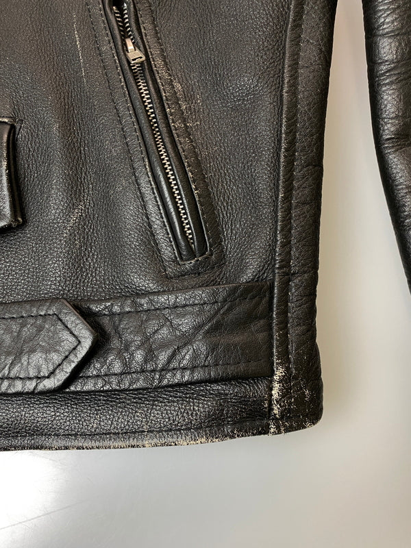 【中古品】【メンズ】 HORN WORKS ホーンワークス DOUBLE RIDERS JACKET ダブルライダースジャケット アウター 145-260909-yn-31-min サイズ：M カラー：ブラック 万代Net店