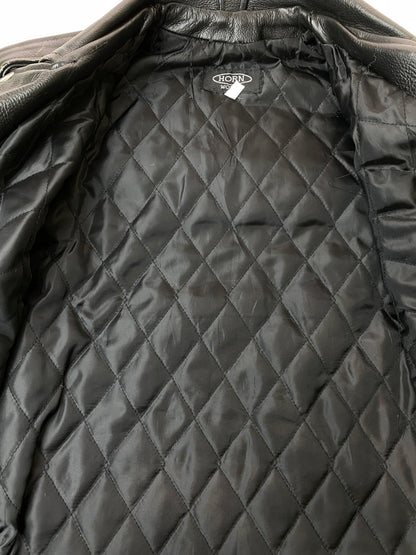 【中古品】【メンズ】 HORN WORKS ホーンワークス DOUBLE RIDERS JACKET ダブルライダースジャケット アウター 145-260909-yn-31-min サイズ：M カラー：ブラック 万代Net店