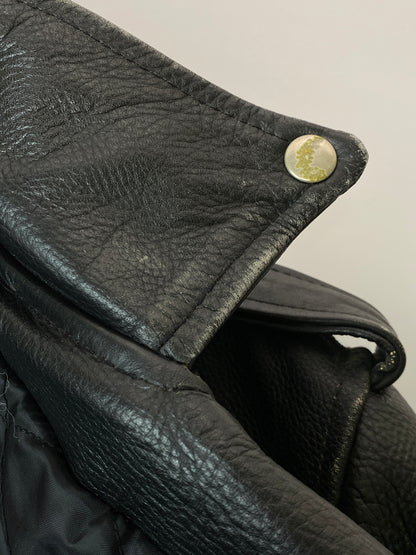 【中古品】【メンズ】 HORN WORKS ホーンワークス DOUBLE RIDERS JACKET ダブルライダースジャケット アウター 145-260909-yn-31-min サイズ：M カラー：ブラック 万代Net店
