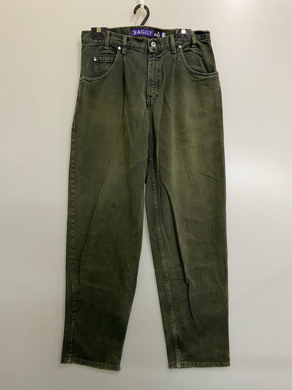 【中古品】【メンズ】 LEVI'S リーバイス 90S USA製 SILVER TAB BAGGY DENIM 90年代 アメリカ製 シルバータブ バギー デニム デニムパンツ ボトムス 157-260909-jt-19-min サイズ：W34 L34 カラー：グリーン 万代Net店