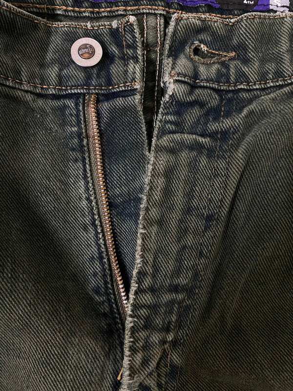 【中古品】【メンズ】 LEVI'S リーバイス 90S USA製 SILVER TAB BAGGY DENIM 90年代 アメリカ製 シルバータブ バギー デニム デニムパンツ ボトムス 157-260909-jt-19-min サイズ：W34 L34 カラー：グリーン 万代Net店