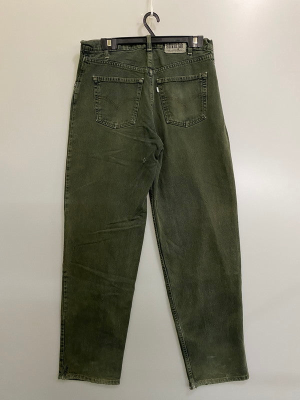 【中古品】【メンズ】 LEVI'S リーバイス 90S USA製 SILVER TAB BAGGY DENIM 90年代 アメリカ製 シルバータブ バギー デニム デニムパンツ ボトムス 157-260909-jt-19-min サイズ：W34 L34 カラー：グリーン 万代Net店