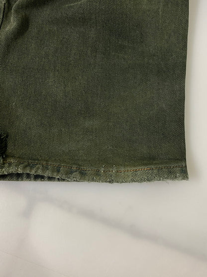 【中古品】【メンズ】 LEVI'S リーバイス 90S USA製 SILVER TAB BAGGY DENIM 90年代 アメリカ製 シルバータブ バギー デニム デニムパンツ ボトムス 157-260909-jt-19-min サイズ：W34 L34 カラー：グリーン 万代Net店