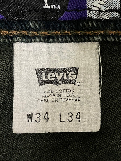 【中古品】【メンズ】 LEVI'S リーバイス 90S USA製 SILVER TAB BAGGY DENIM 90年代 アメリカ製 シルバータブ バギー デニム デニムパンツ ボトムス 157-260909-jt-19-min サイズ：W34 L34 カラー：グリーン 万代Net店