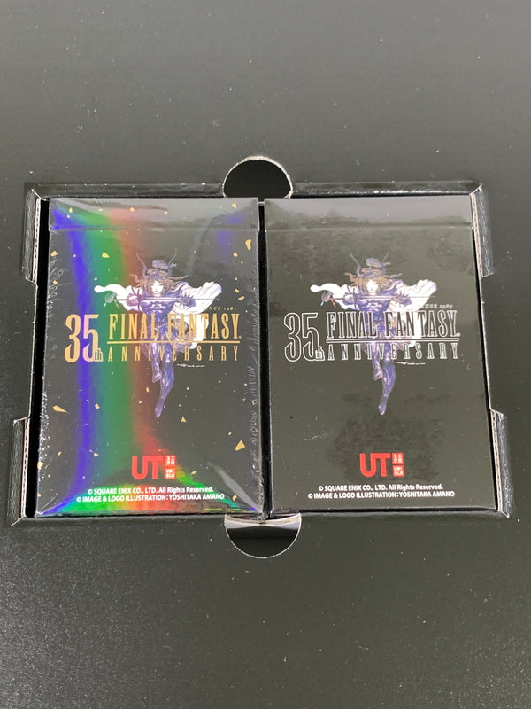 【中古品】【メンズ】 UNIQLO UT ユニクロ × FINAL FANTASY 35周年記念ボックスセット ファイナルファンタジー Tシャツ 全16柄 トランプ FF 限定 コンプリート RPG ロールプレイングゲーム 147-260913-em-01-min サイズ：L 万代Net店