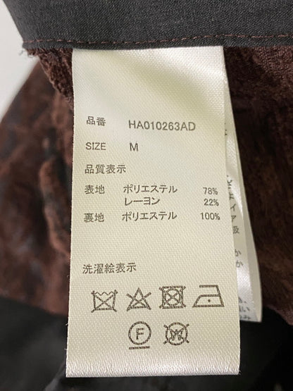 【中古品】【メンズ】 HARE ハレ ダマスクジャガード セットアップ 147-260918-hu-37-min サイズ：M カラー：ブラウン 万代Net店