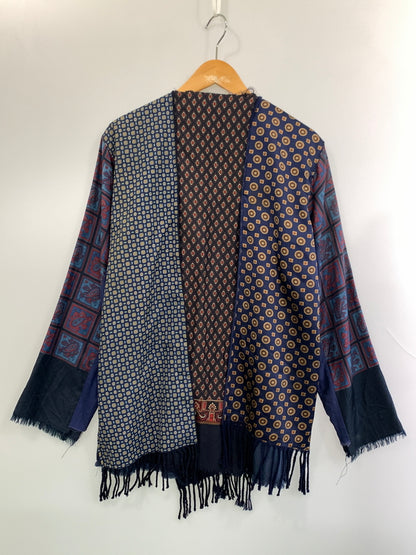 【中古品】【メンズ】 OLD PARK オールド パーク SCARF CARDIGAN ASSORT スカーフ カーディガン アソート トップス 140-260909-jt-11-min サイズ：F カラー：ネイビー系 万代Net店