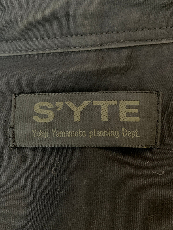 【中古品】【メンズ】 S'YTE サイト UJ-B94-080 レオパード ロングシャツ トップス 140-260909-jt-12-min サイズ：3 カラー：ブラック 万代Net店