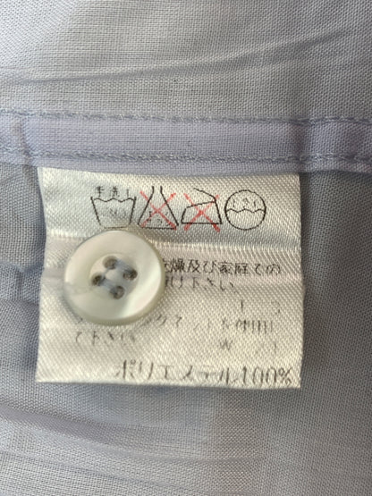 【中古品】【メンズ】 ISSEY MIYAKE MEN イッセイミヤケ メン 98AW PLEATED BAND COLLAR SHIRT ME83-FJ653 98年秋冬 プリーツ バンド カラー シャツ トップス 140-260909-jt-09-min サイズ：XL カラー：ライトパープル 万代Net店