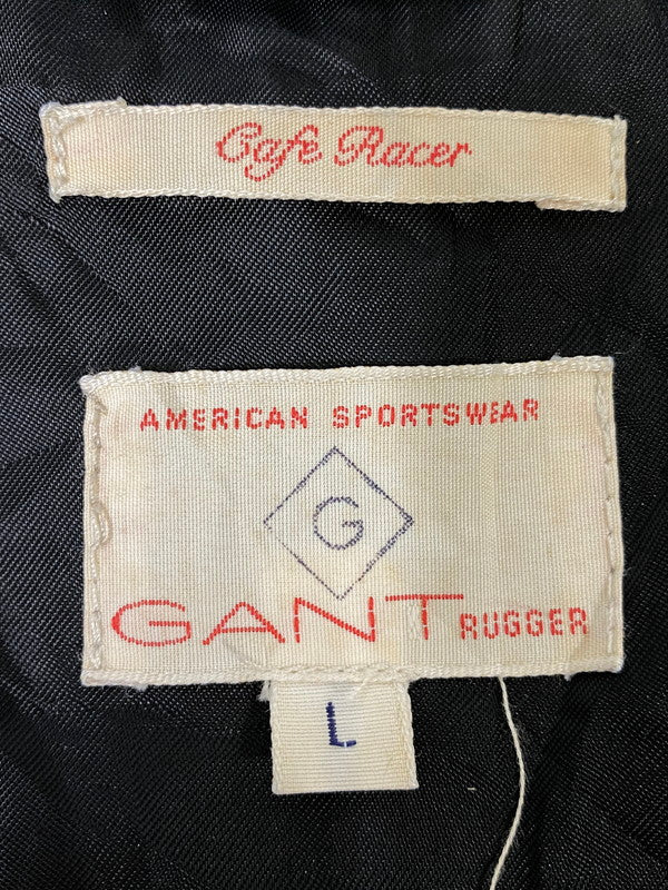 【現状渡し品】【メンズ】 GANT RUGGER ガント ラガー LEATHER JACKET レザージャケット アウター 146-260909-jt-33-min サイズ：L カラー：ブラウン 万代Net店