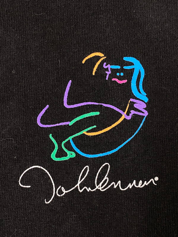 【中古品】【メンズ】 JOHN LENNON ジョン レノン アートプリント TEE Tシャツ トップス 146-260909-jt-35-min サイズ：XL カラー：ブラック 万代Net店