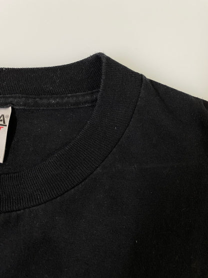 【中古品】【メンズ】 JOHN LENNON ジョン レノン アートプリント TEE Tシャツ トップス 146-260909-jt-35-min サイズ：XL カラー：ブラック 万代Net店
