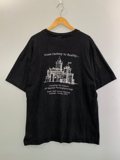 【中古品】【メンズ】 ALBERT EINSTEIN アルベルト アインシュタイン 90'S PRINT TEE 90年代 プリント Tシャツ トップス 146-260909-jt-14-min サイズ：XL カラー：ブラック 万代Net店