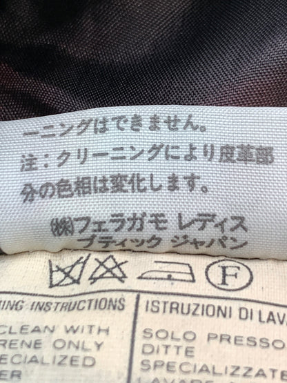 【中古品】【メンズ】 SALVATORE FERRAGAMO サルヴァトーレフェラガモ LEATHER COAT レザー コート メンズ アウター ロングコート 168-260911-em-43-min サイズ：42 カラー：ブラック 万代Net店