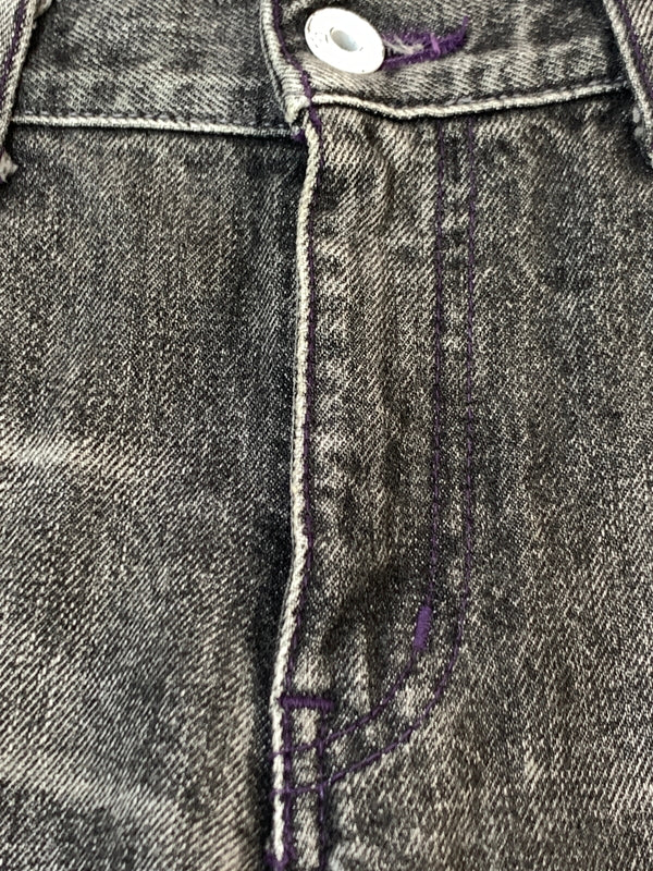 【中古品】【メンズ】 NEIGHBORHOOD ネイバーフッド SAVEGE DENIM PANTS サベージ デニム パンツ メンズボトムス ジーンズ ジーパン 153-260911-em-51-min サイズ：S カラー：ブラックインディゴ 万代Net店