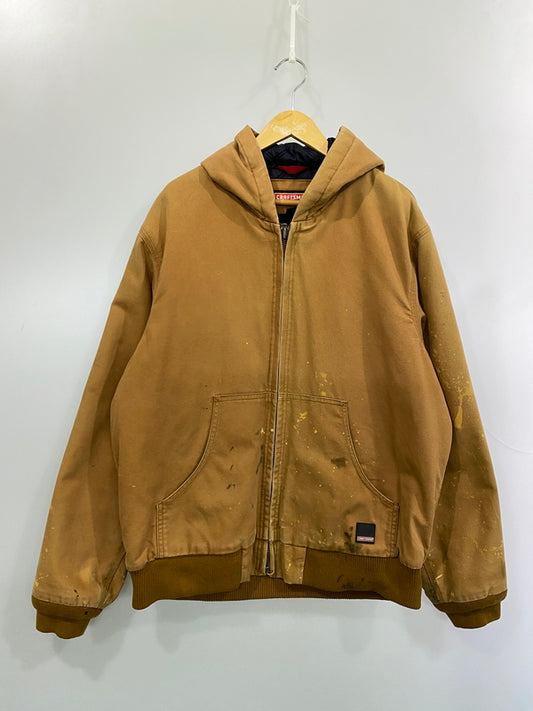 【現状渡し品】【メンズ】 CRAFTSMAN クラフツマン ダックキルティングジャケット アウター 146-260912-hu-31-min サイズ：L カラー：キャメル系 万代Net店