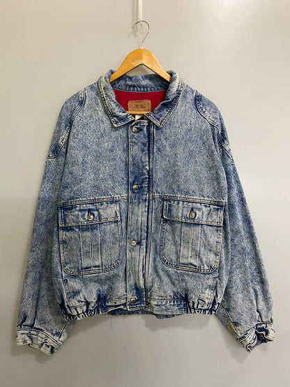 【中古品】【メンズ】 LEVIS リーバイス コスタリカ製 ケミカルウォッシュ デニムジャケット 75074-0219 アウター 146-260909-jt-34-min サイズ：XL カラー：ライトインディゴ 万代Net店