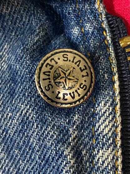 【中古品】【メンズ】 LEVIS リーバイス コスタリカ製 ケミカルウォッシュ デニムジャケット 75074-0219 アウター 146-260909-jt-34-min サイズ：XL カラー：ライトインディゴ 万代Net店