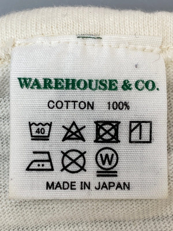 【中古品】【メンズ】 WAREHOUSE ウエアハウス RAGLAN SHIRT ラグランシャツ Tシャツ トップス 145-260922-hu-25-min サイズ：S カラー：ホワイト/ボルドー 万代Net店