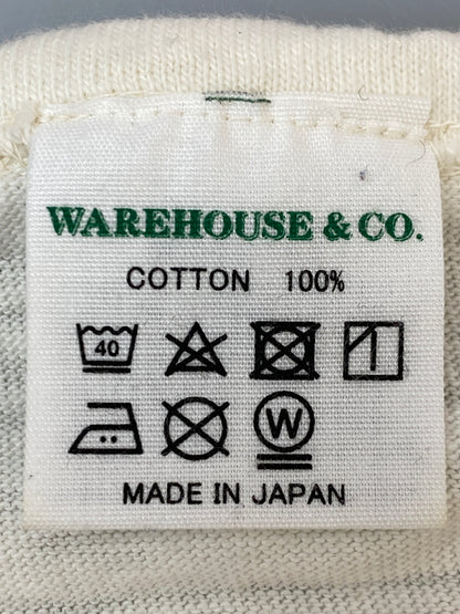 【中古品】【メンズ】 WAREHOUSE ウエアハウス RAGLAN SHIRT ラグランシャツ Tシャツ トップス 145-260922-hu-25-min サイズ：S カラー：ホワイト/ボルドー 万代Net店