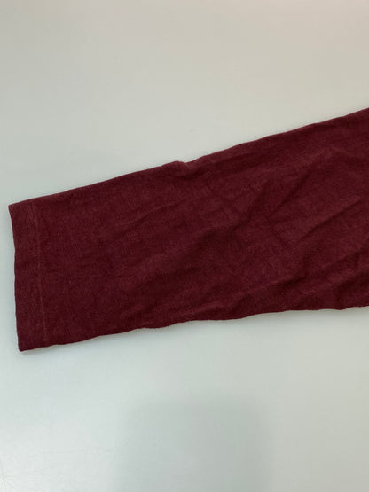【中古品】【メンズ】 WAREHOUSE ウエアハウス RAGLAN SHIRT ラグランシャツ Tシャツ トップス 145-260922-hu-25-min サイズ：S カラー：ホワイト/ボルドー 万代Net店