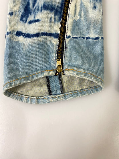 【中古品】【メンズ】 LEVI'S RED リーバイス レッド WPL-423 幾何学パターン立体裁断ストレッチデニム 158-260909-jt-18-min サイズ：W32 L32 カラー：インディゴ タイダイ 万代Net店