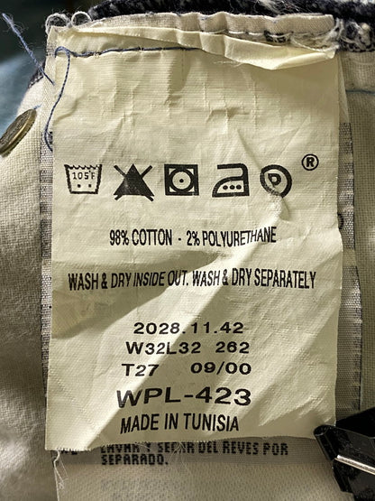 【中古品】【メンズ】 LEVI'S RED リーバイス レッド WPL-423 幾何学パターン立体裁断ストレッチデニム 158-260909-jt-18-min サイズ：W32 L32 カラー：インディゴ タイダイ 万代Net店
