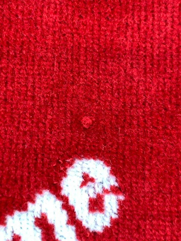 【中古品】【メンズ】 SUPREME シュプリーム VELOUR DIAGONAL LOGO ベロア ダイアガナル ロゴ トップス NR101837 149-260909-jt-06-min サイズ：M カラー：レッド 万代Net店