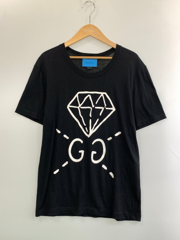 【中古品】【メンズ】 GUCCI グッチ 20017年 春夏モデル GHOST TEE ゴースト Tシャツ トップス 141-260909-jt-01-min サイズ：S カラー：ブラック 万代Net店