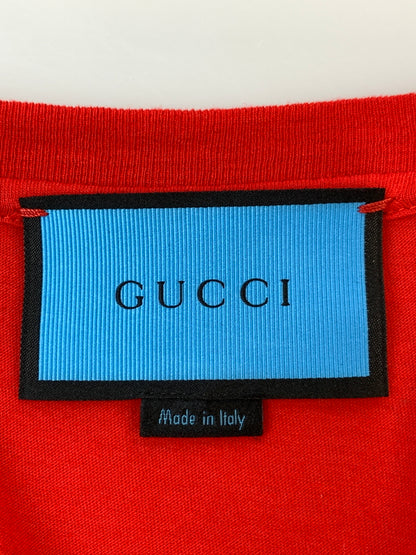 【中古品】【メンズ】 GUCCIグッチ 2017年 春夏 GHOST TEE ゴースト Tシャツ トップス 141-260909-jt-02-min サイズ：S カラー：レッド 万代Net店