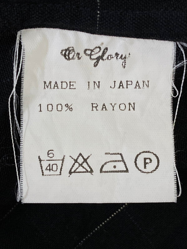 【中古品】【メンズ】 OR GLORY オアグローリー レーヨンシャツ トップス 140-260909-jt-28-min サイズ：L カラー：ブラック 万代Net店