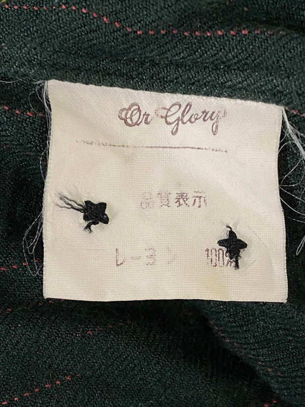 【現状渡し品】【メンズ】 OR GLORY オアグローリー カスリ柄シャツ トップス 140-260909-jt-30-min サイズ：L カラー：モスグリーン 万代Net店