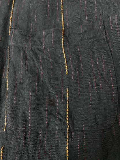 【現状渡し品】【メンズ】 OR GLORY オアグローリー カスリ柄シャツ トップス 140-260909-jt-30-min サイズ：L カラー：モスグリーン 万代Net店