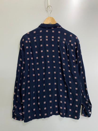 【中古品】【メンズ】 OR GLORY オアグローリー 総柄シャツ トップス 140-260909-jt-31-min サイズ：L カラー：ネイビー 万代Net店