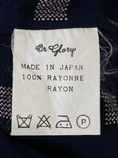 【中古品】【メンズ】 OR GLORY オアグローリー 総柄シャツ トップス 140-260909-jt-31-min サイズ：L カラー：ネイビー 万代Net店
