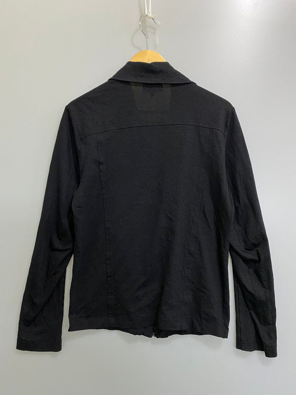 【中古品】【メンズ】 AGNES B. HOMME アニエスベー ZIP SHIRT ジップ シャツ トップス 141-260909-jt-32-min サイズ：T０ カラー：ブラック 万代Net店