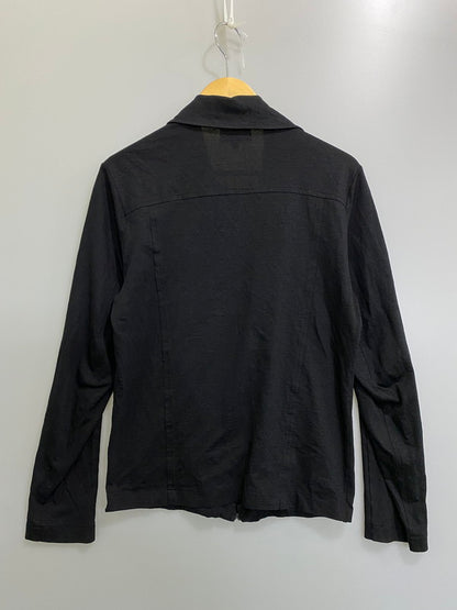 【中古品】【メンズ】 AGNES B. HOMME アニエスベー ZIP SHIRT ジップ シャツ トップス 141-260909-jt-32-min サイズ：T０ カラー：ブラック 万代Net店