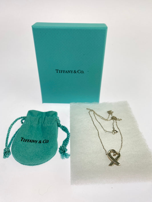 【中古品】【レディース】 TIFFANY&CO ティファニー ラビングハートネックレス レディース アクセサリー シルバー925 銀 ジュエリー ハートモチーフ 182-260911-em-13-min カラー：シルバー 万代Net店