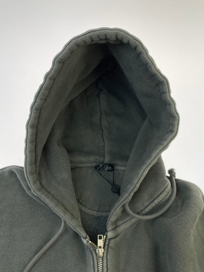 【中古品】【メンズ】 STUSSY ステューシー BASIC STUSSY PIGDYED ZIP HOODIE 1975001 ベーシック ピグダイド ジップ フーディー パーカー LS 142-260910-ta-22-min サイズ：XL カラー：グレー 万代Net店