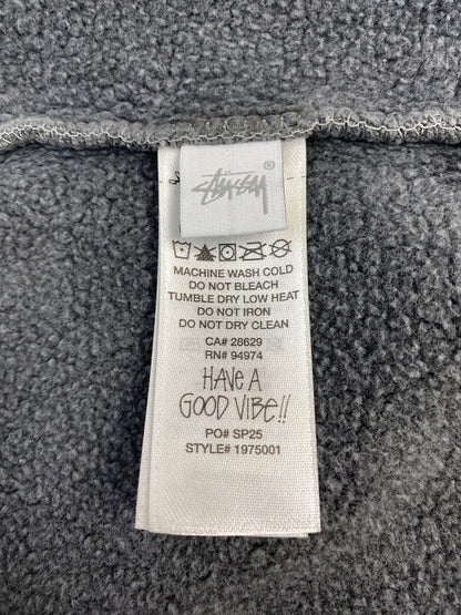【中古品】【メンズ】 STUSSY ステューシー BASIC STUSSY PIGDYED ZIP HOODIE 1975001 ベーシック ピグダイド ジップ フーディー パーカー LS 142-260910-ta-22-min サイズ：XL カラー：グレー 万代Net店