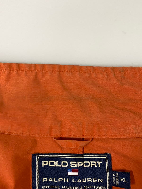 【中古品】【メンズ】 POLO SPORTS ポロスポーツ NYLON JACKET ナイロン ジャケット アウター 146-260909-jt-37-min サイズ：XL カラー：オレンジ 万代Net店