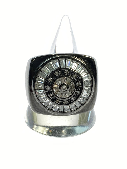 【中古品】【メンズ/レディース】 AVALANCHE アヴァランチ RING リング 指輪 アクサセリー ジュエリー シルバー925 銀 192-260911-em-15-min カラー：ブラック/シルバー 万代Net店