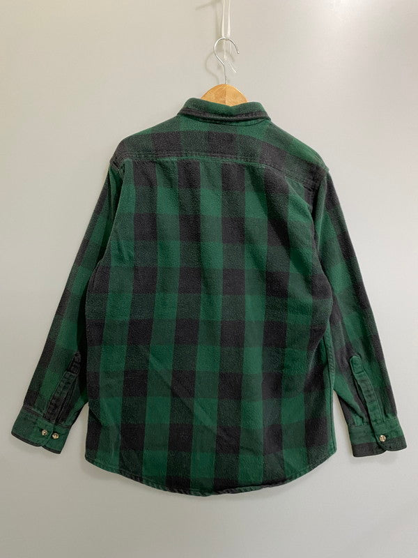 【中古品】【メンズ】 FIELD MASTER フィールドマスター USA製 ヘビーネルシャツ トップス 146-260909-jt-42-min サイズ：M カラー：グリーン系 万代Net店