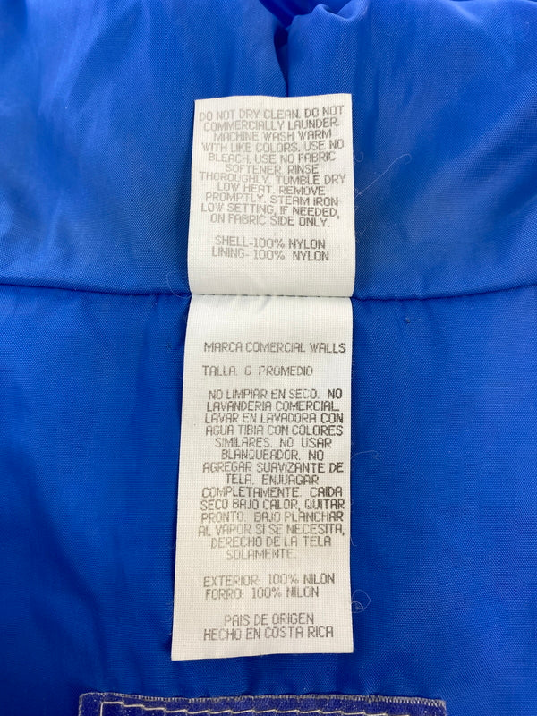 【ジャンク品】【メンズ】 WALLS ウォールズ WATER-PRUF NYLON JACKET ナイロンジャケット アウター 146-260912-hu-66-min サイズ：L カラー：ブルー 万代Net店