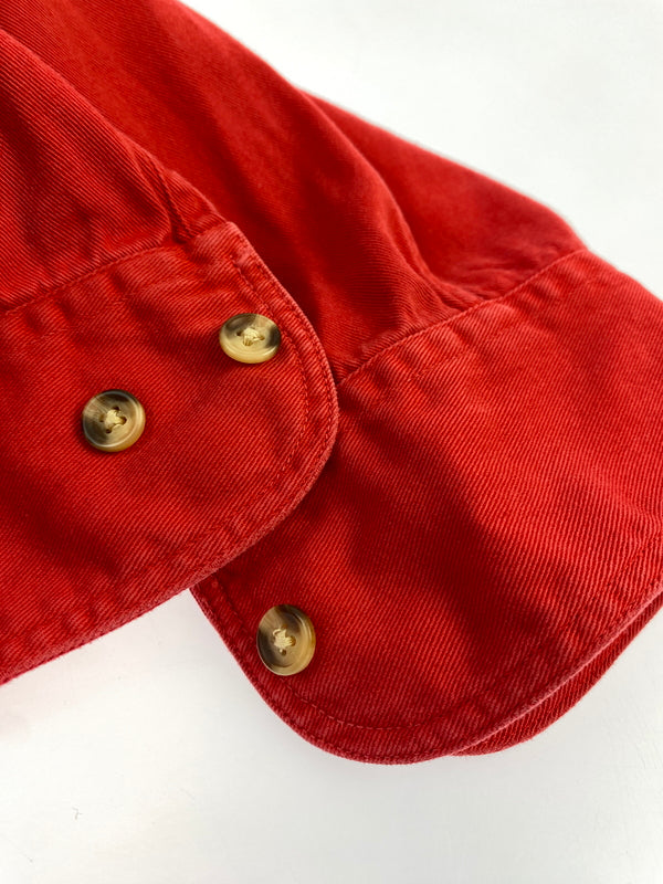 【中古品】【メンズ】 OLD GAP オールドギャップ COTTON SHIRT コットンシャツ 長袖シャツ ロングスリーブ 146-260912-hu-64-min サイズ：L カラー：レッド 万代Net店